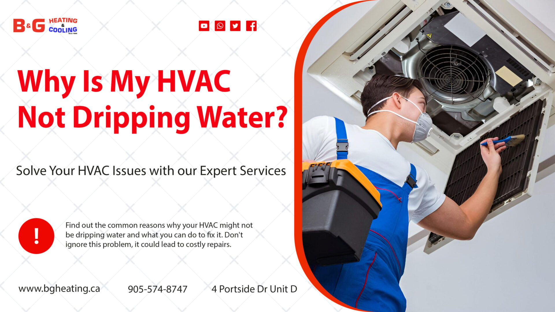 Dinamarca acre Involucrado Why Is My HVAC Not Dripping Water | B & G Heating