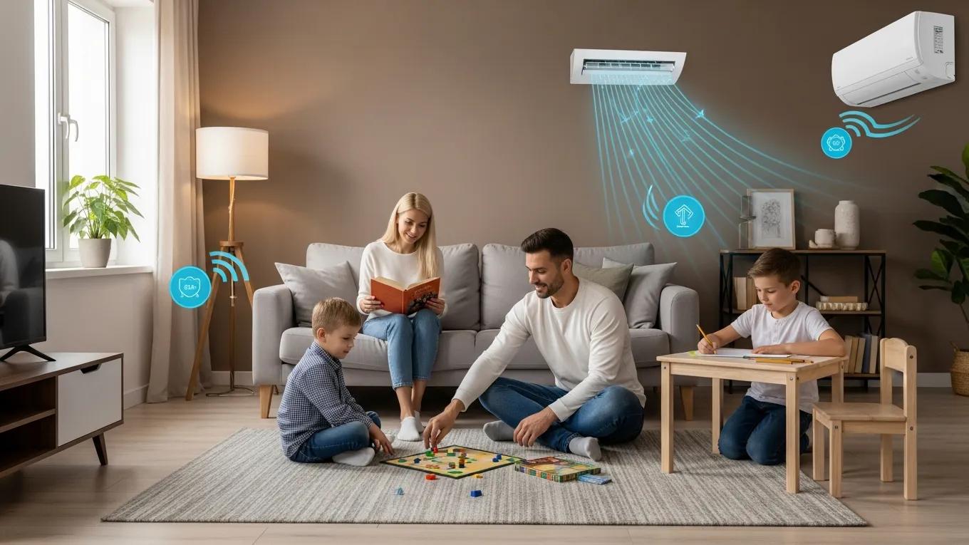 About B & G Heating: Your Local HVAC Experts 1 family enjoying comfort in a cozy living room with hvac system 62158c9a 610a 4d79 8ab4 d11c122f3bfb